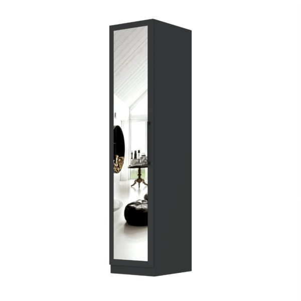 Aspen 1 Door Mirrored Wardrobe - Image 3