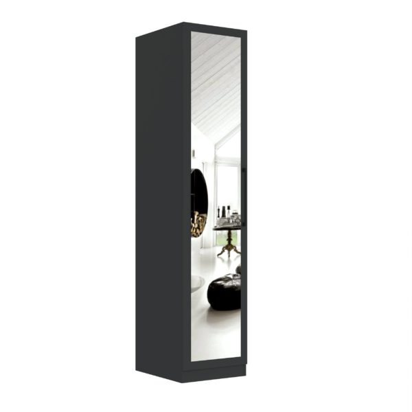 Aspen 1 Door Mirrored Wardrobe