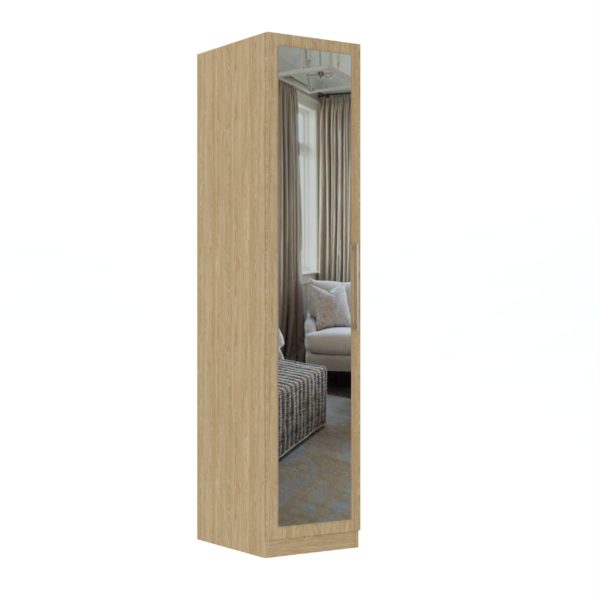 Aspen 1 Door Mirrored Wardrobe - Image 2