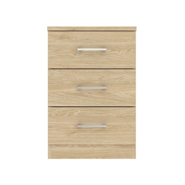 Aspen 3 Drawer Bedside - Image 6