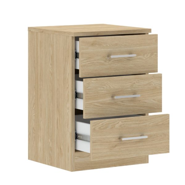 Aspen 3 Drawer Bedside - Image 4