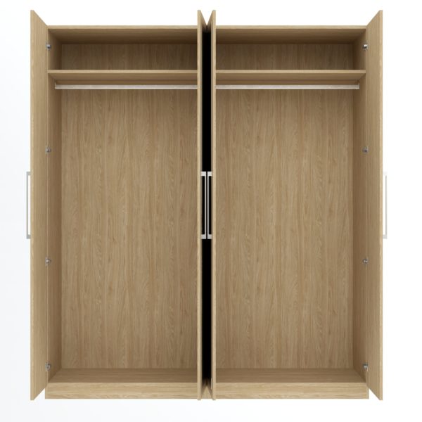 Aspen 4 Door 4 Mirror Wardrobe - Image 5