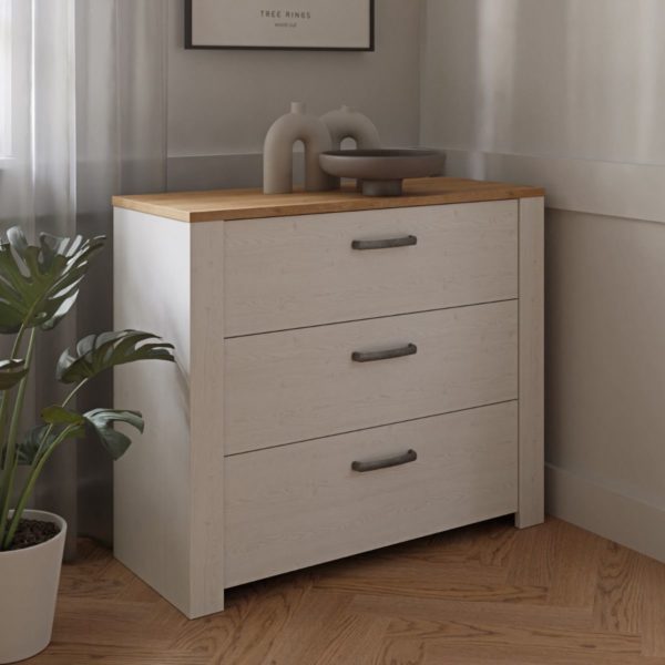 Alder 3 Drawer Chest - Image 6