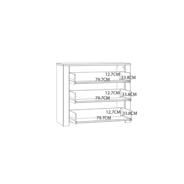 Alder 3 Drawer Chest - Image 11