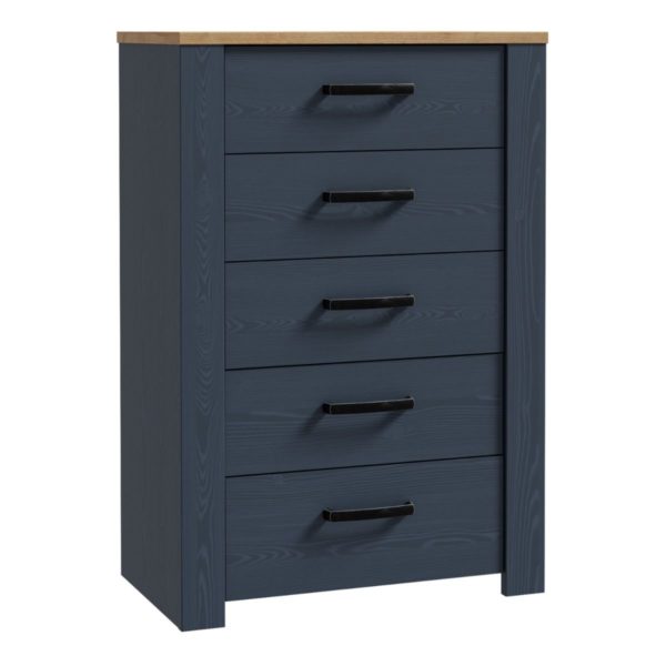 Alder 5 Drawer Narrow Chest