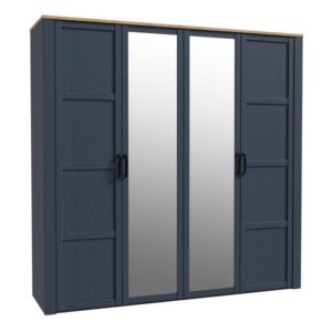 Alder 4 Door 2 Mirror Wardrobe
