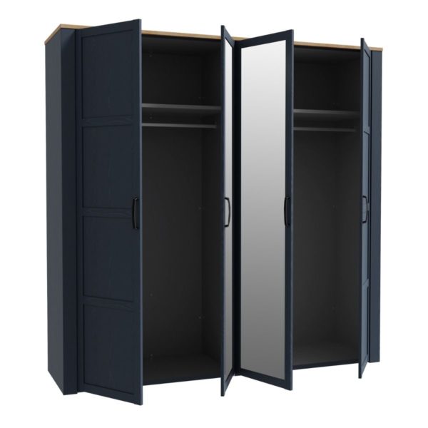 Alder 4 Door 2 Mirror Wardrobe - Image 3