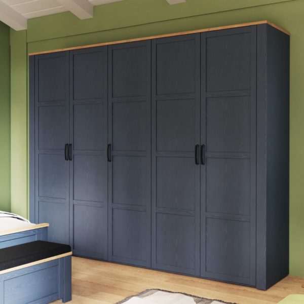 Alder 5 Door Mirror Wardrobe - Image 10