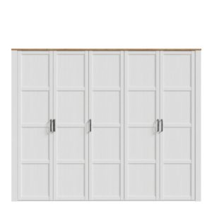 Alder 5 Door Mirror Wardrobe