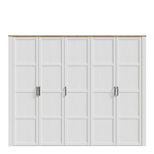 Alder 5 Door Mirror Wardrobe