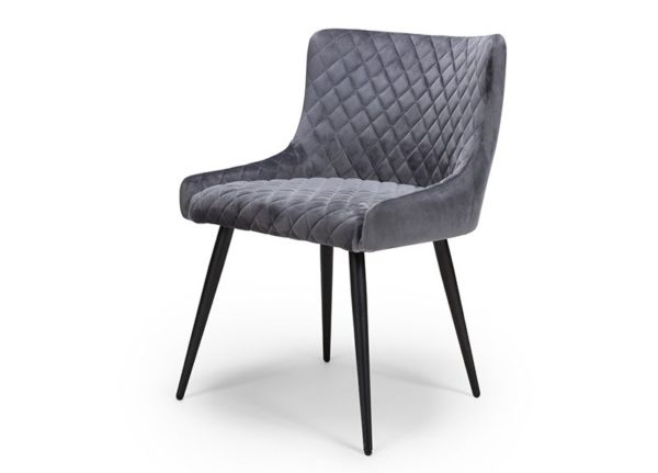 Athens Dining Chair - Grey (Sold In Pairs - Priced Per Chair) - Image 2