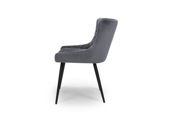 Athens Dining Chair - Grey (Sold In Pairs - Priced Per Chair) - Image 4