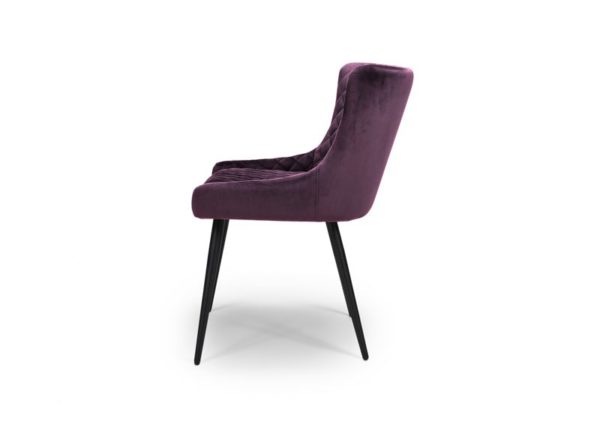 Athens Dining Chair - Mulberry (Sold In Pairs - Priced Per Chair) - Image 4