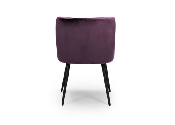 Athens Dining Chair - Mulberry (Sold In Pairs - Priced Per Chair) - Image 5