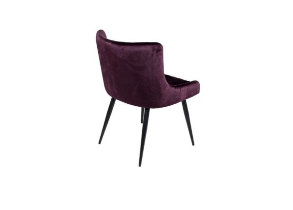 Athens Dining Chair - Mulberry (Sold In Pairs - Priced Per Chair) - Image 6