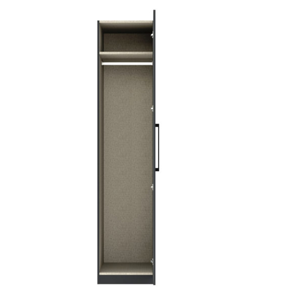 Aspen 1 Door Mirrored Wardrobe - Image 5