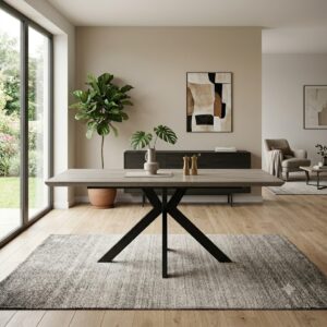 Orlando Extending Dining Table 1400-1800mm Grey