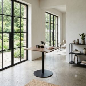 Orlando Square 800mm Table Light Walnut