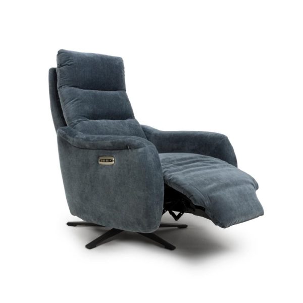 Nora Reclining Swivel Chair - Dusk - Image 2