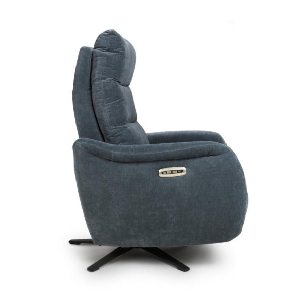 Nora Reclining Swivel Chair - Dusk - Image 6