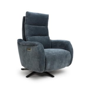 Nora Reclining Swivel Chair - Dusk