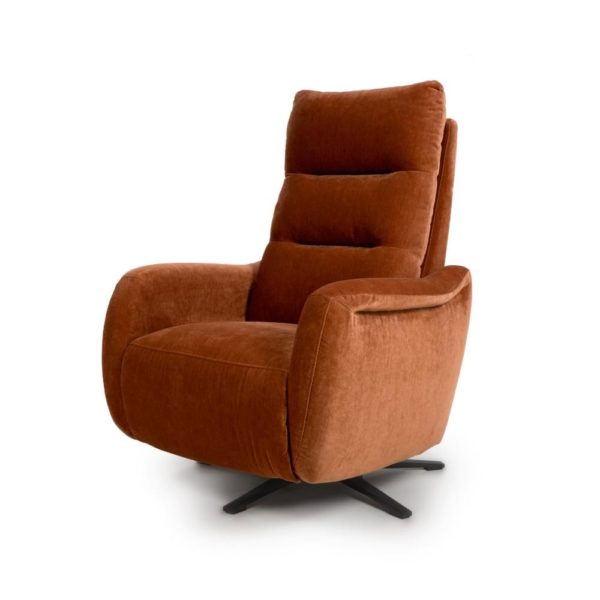 Nora Reclining Swivel Chair - Cinnamon - Image 3