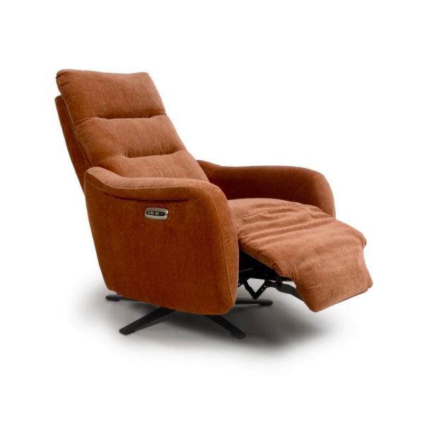 Nora Reclining Swivel Chair - Cinnamon - Image 4