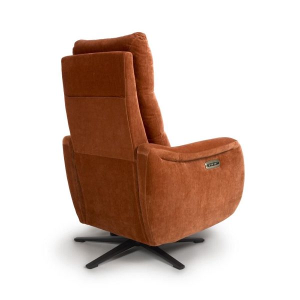 Nora Reclining Swivel Chair - Cinnamon - Image 9