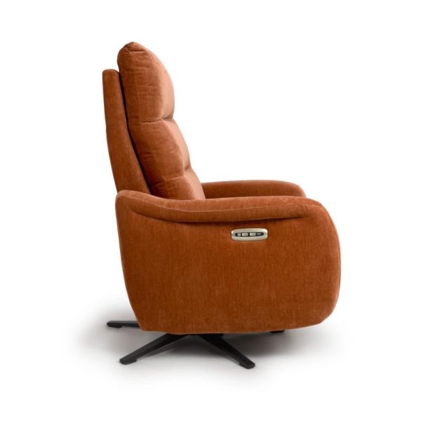 Nora Reclining Swivel Chair - Cinnamon - Image 10