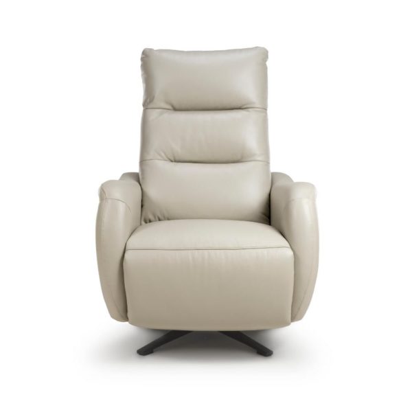 Nora Reclining Swivel Chair – Chalk - Image 2