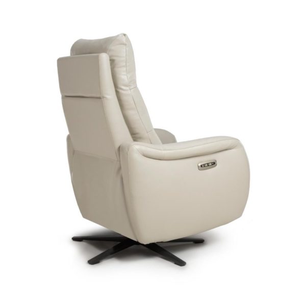 Nora Reclining Swivel Chair – Chalk - Image 7
