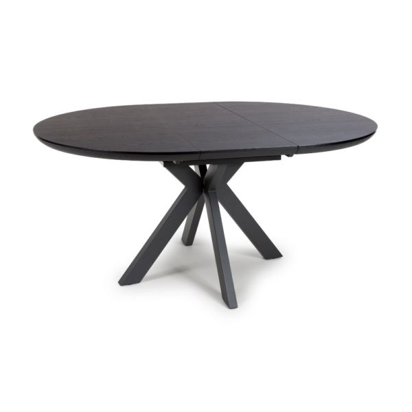 Hampton 1200-1600 Round Extending - Black Ash