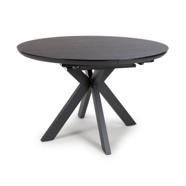 Hampton 1200-1600 Round Extending - Black Ash - Image 3