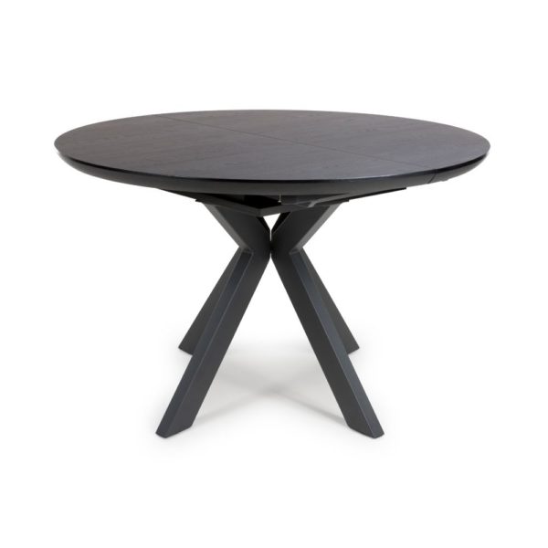 Hampton 1200-1600 Round Extending - Black Ash - Image 4