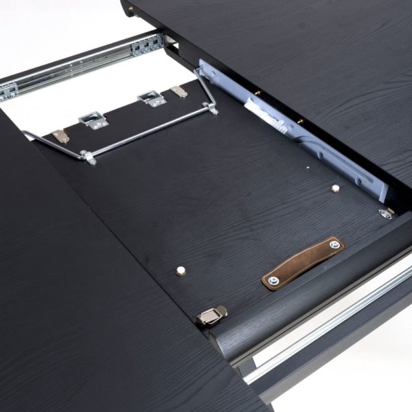 Hampton 1200-1600 Round Extending - Black Ash - Image 5