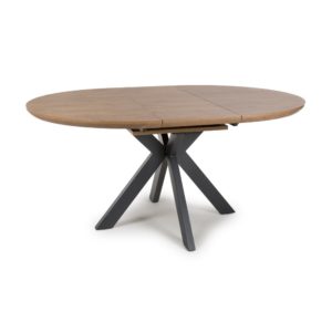 Hampton 1200-1600 Round Extending - Rustic Oak