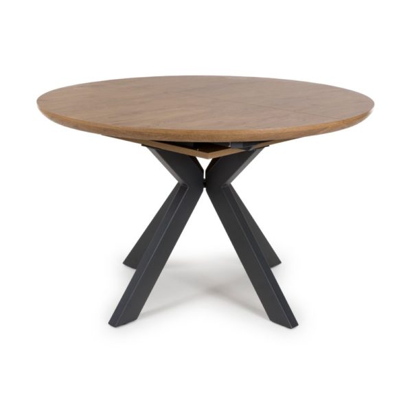 Hampton 1200-1600 Round Extending - Rustic Oak - Image 3
