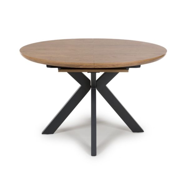 Hampton 1200-1600 Round Extending - Rustic Oak - Image 5