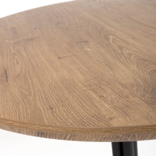 Hampton Round 800mm - Rustic Oak - Image 3