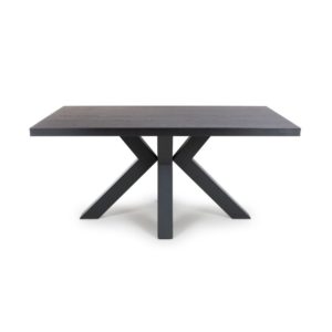 Venice 1600mm Fixed Dining Table - Black Ash