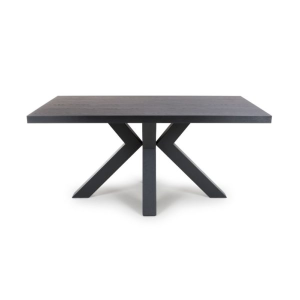 Venice 1600mm Fixed Dining Table - Black Ash