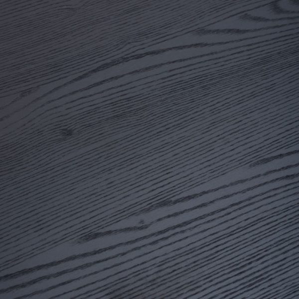 Venice 1600mm Fixed Dining Table - Black Ash - Image 4