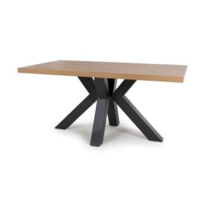 Venice 1600mm Fixed Dining Table - Rustic Oak