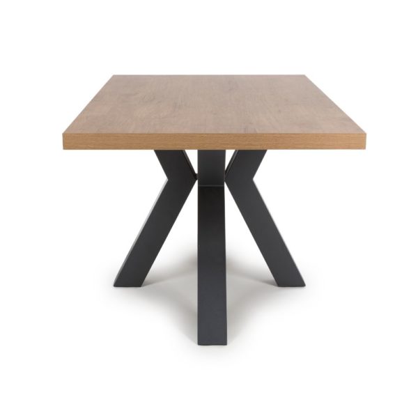 Venice 2000mm Fixed Dining Table - Rustic Oak - Image 3