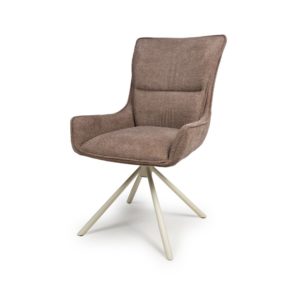 Miami Swivel Dining Chair -Coffee  (Sold In Pairs - Priced Per Chair)
