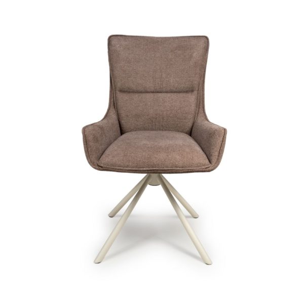 Miami Swivel Dining Chair -Coffee  (Sold In Pairs - Priced Per Chair) - Image 2