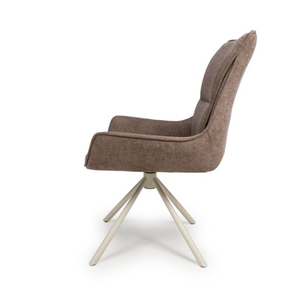 Miami Swivel Dining Chair -Coffee  (Sold In Pairs - Priced Per Chair) - Image 3