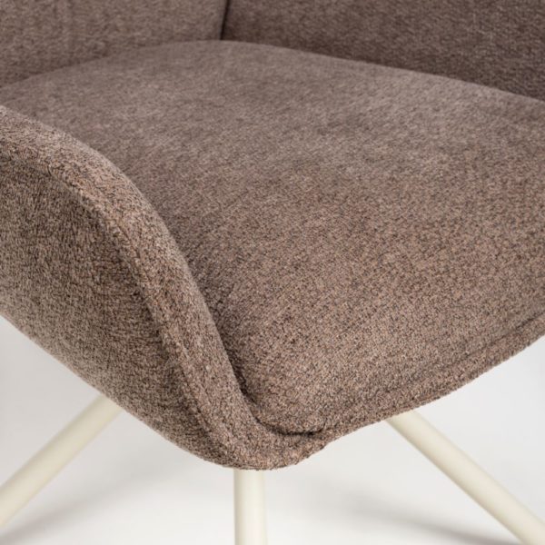 Miami Swivel Dining Chair -Coffee  (Sold In Pairs - Priced Per Chair) - Image 6