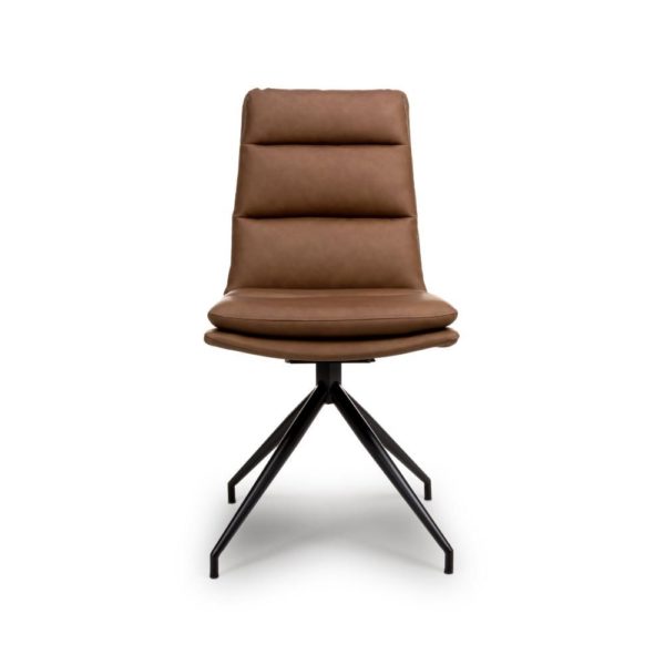 Perth Swivel Dining Chair - Tan  (Sold In Pairs - Priced Per Chair) - Image 2