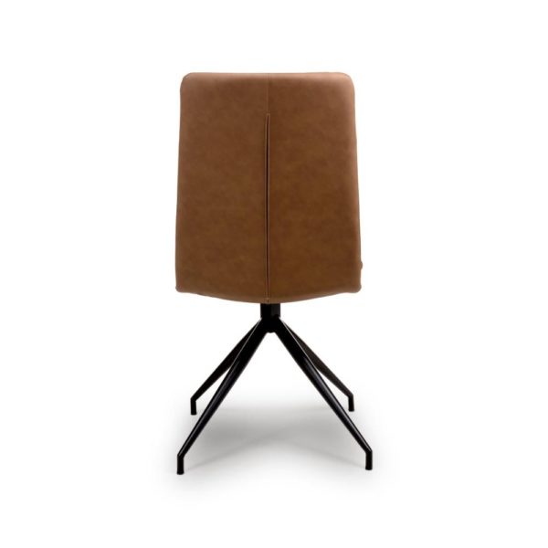 Perth Swivel Dining Chair - Tan  (Sold In Pairs - Priced Per Chair) - Image 3
